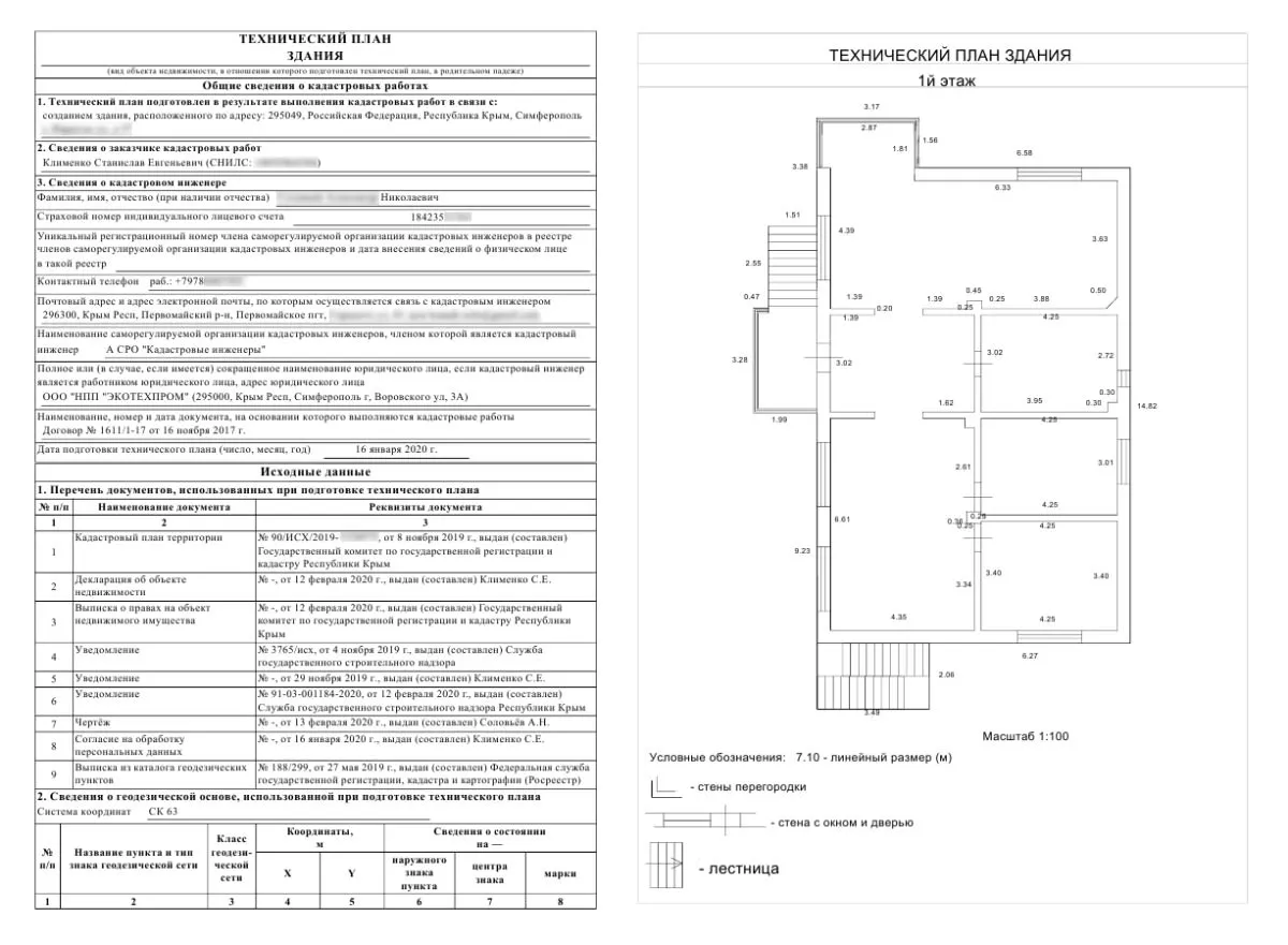 Образец технического плана частного дома и его стоимость в 2023 году ...